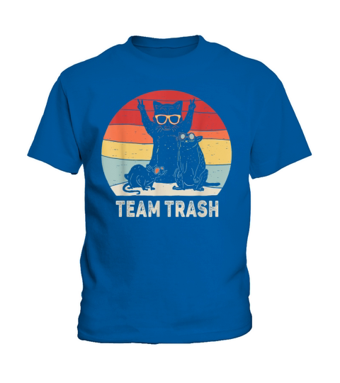 Vintage Retro Team Trash Opossum Raccoon Animals Kids T-Shirt