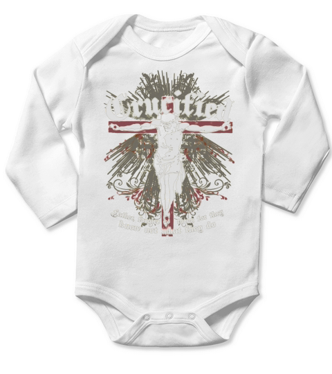 CRUCIFIED FATHER FORGIVE THEM FOR THEY KNOW JESUS SHIRT TSHIRT HOODIE Long Sleeve Baby One-Piece
