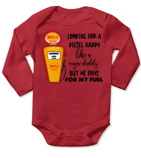 Looking For A Diesel Daddy Long Sleeve Baby One-Piece