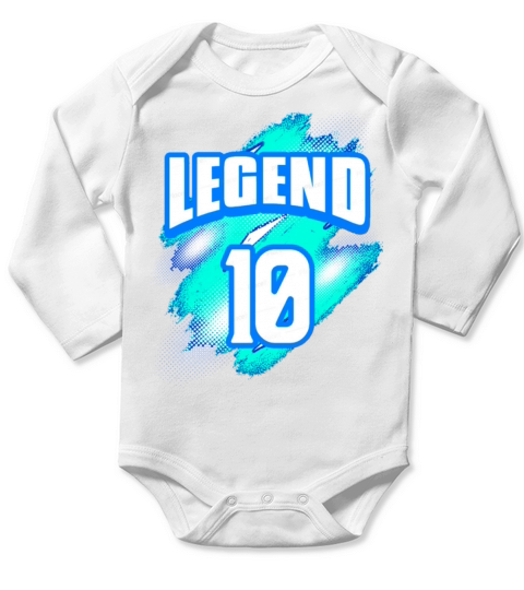 the legend 10 Long Sleeve Baby One-Piece