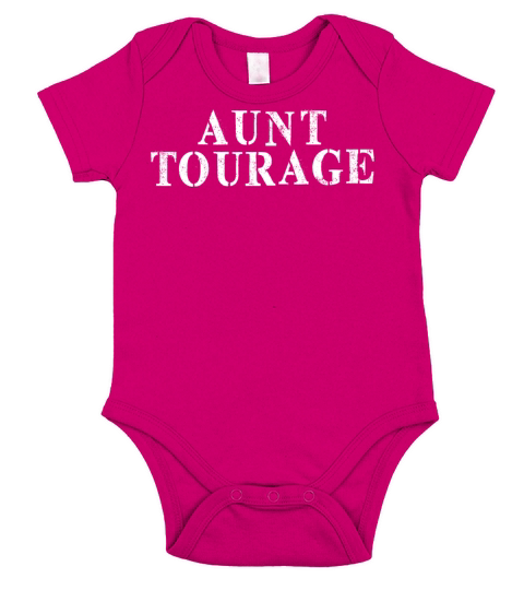 Best Friend Funny - Aunt Tourage Short Sleeve Baby One-Piece