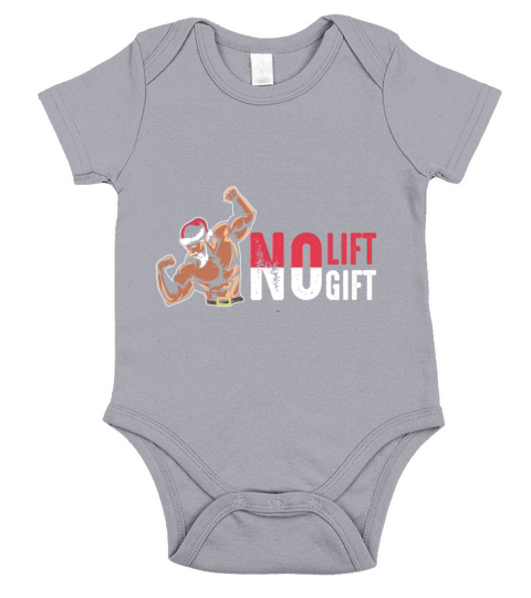 Bodybuilding Bodybuilder Christmas Santa No Lift Short Sleeve Baby One-Piece