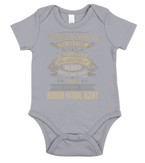 Border Patrol Agent Forever Job Title Shirts Short Sleeve Baby One-Piece
