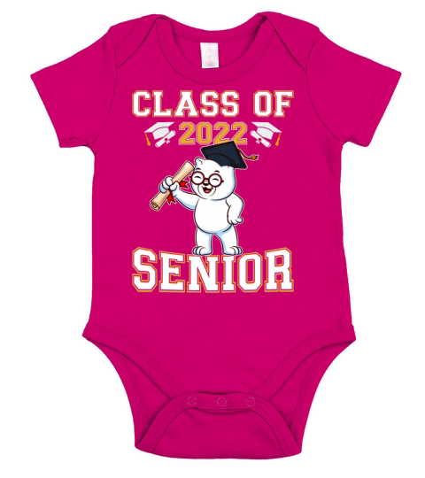 Class Of 2022 Senior Graduate Funny Graduation Short Sleeve Baby One-Piece
