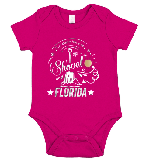 Cool Snow Bird Beach Gift Funny Florida Vacation Short Sleeve Baby One-Piece