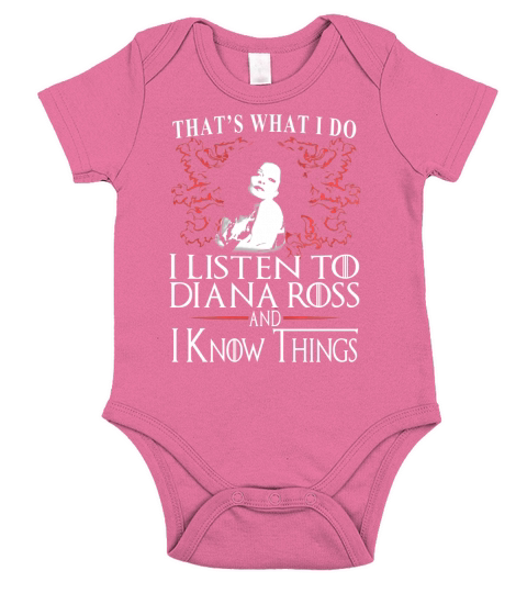 Diana Ross I KNOW THINGS Short Sleeve Baby One-Piece