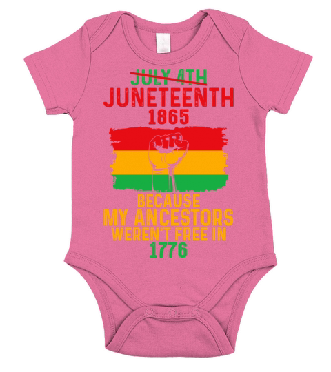 Juneteenth Black History Pride African American Short Sleeve Baby One-Piece