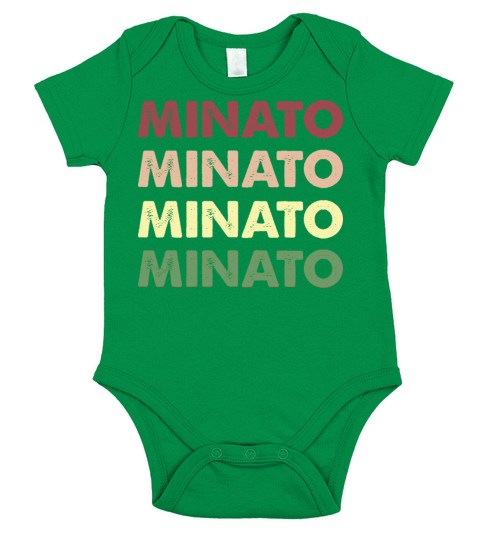 Minato Shirt - Funny Personalized Name Minato Short Sleeve Baby One-Piece