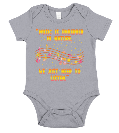 Music Is Embedded In Nature We Just Need To Listen Short Sleeve Baby One-Piece