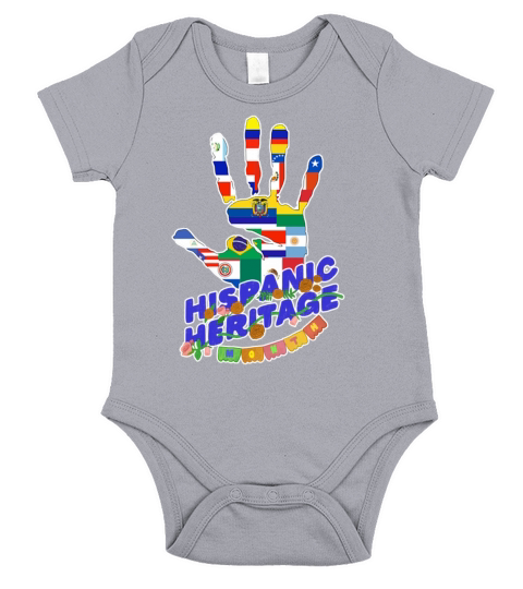 National Hispanic Heritage Month Short Sleeve Baby One-Piece
