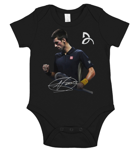 Novak Djokovic Signature shirt Short Sleeve Baby One-Piece