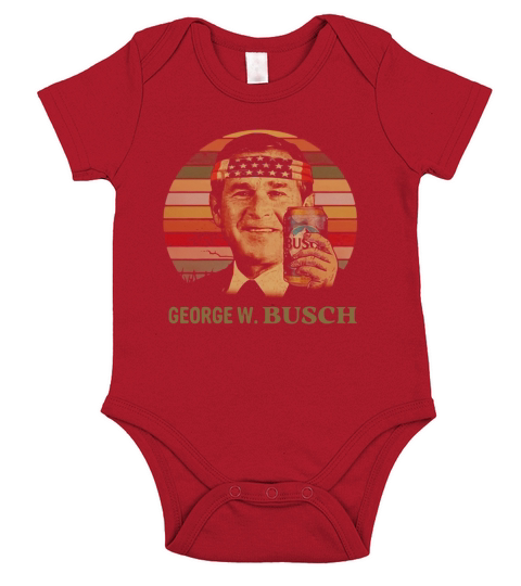 President George W Bush America vintage t-shirt Short Sleeve Baby One-Piece