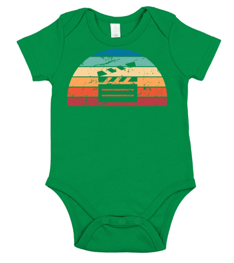 Retro Acting Sunset Vintage Actor Sunrise Short Sleeve Baby One-Piece