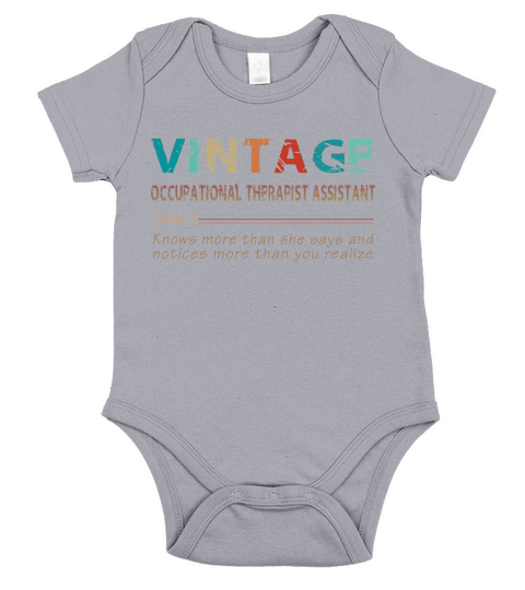 Vintage Occupational Therapist Assistant Definition Jobs 2020 Short Sleeve Baby One-Piece