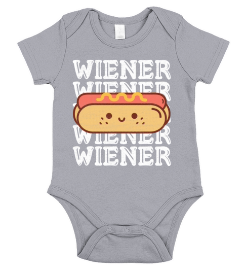 WIENER Quote for a Hotdog Lover Short Sleeve Baby One-Piece