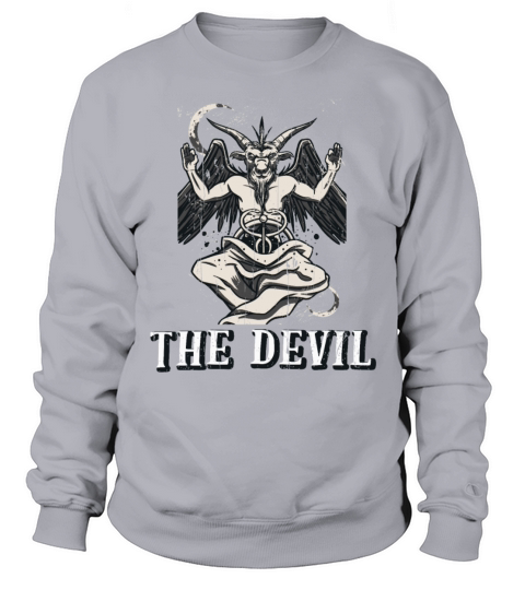 Baphomet Devil Tarot Card Occult Gothic Sweatshirt Unisex
