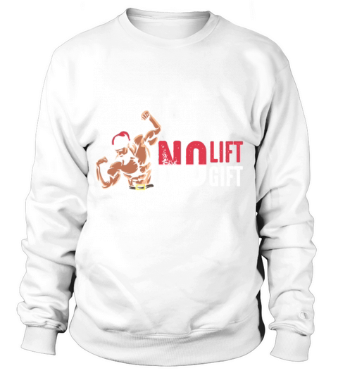 Bodybuilding Bodybuilder Christmas Santa No Lift Sweatshirt Unisex