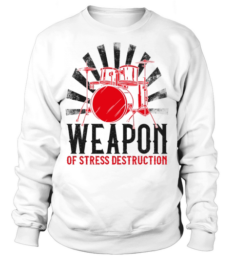 Drummer Drum Set Vintage Weapon Of Sweatshirt Unisex