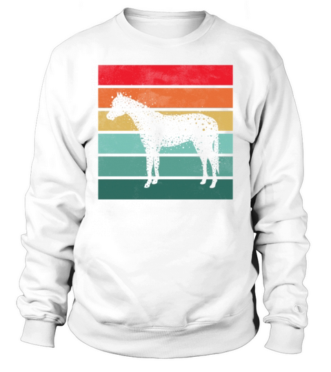 Girls Horse Riding Shirt Vintage Retro Sweatshirt Unisex