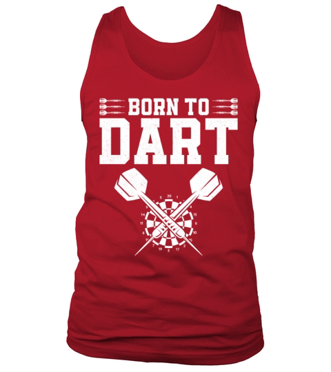 Darts Board Vintage Born To Dart Tank Top Unisex