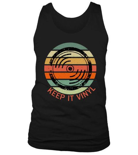 Keep It Vinyl - Vintage Vinyl LP Record T-Shirt Tank Top Unisex