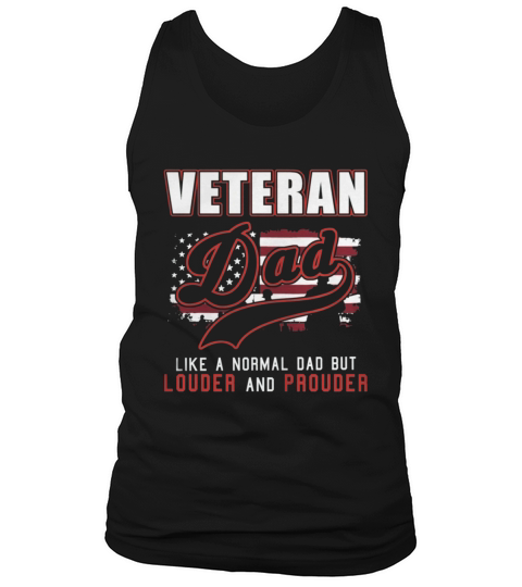 veteran dad like a normal dad but louder Tank Top Unisex