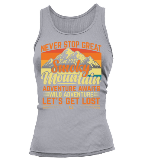 Great Smoky Mountains Park Distressed Sunset Wildl Tank top Woman
