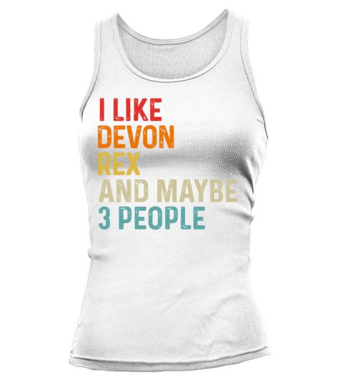 I Like Devon Rex And Maybe 3 People Retro Vintage Tank top Woman