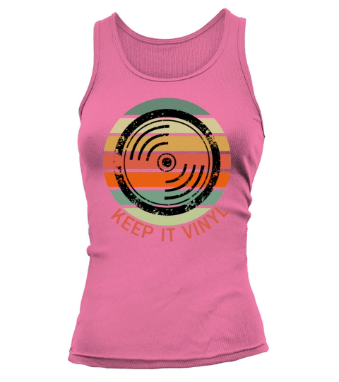 Keep It Vinyl - Vintage Vinyl LP Record T-Shirt Tank top Woman