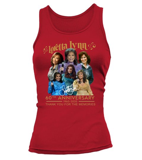 Loretta Lynn 60th Anniversary 1960-2020 signature shirt Tank top Woman