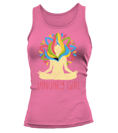 Yoga Mandala Meditation Birth Born Month January Tank top Woman