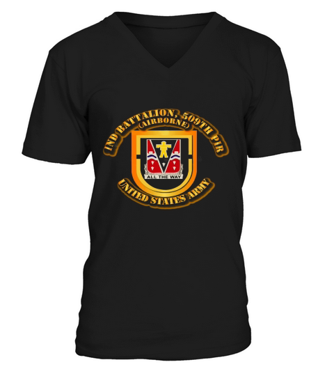 1st Battalion - 509th Parachute Infantry Regiment Tshirt V-Neck T-shirt