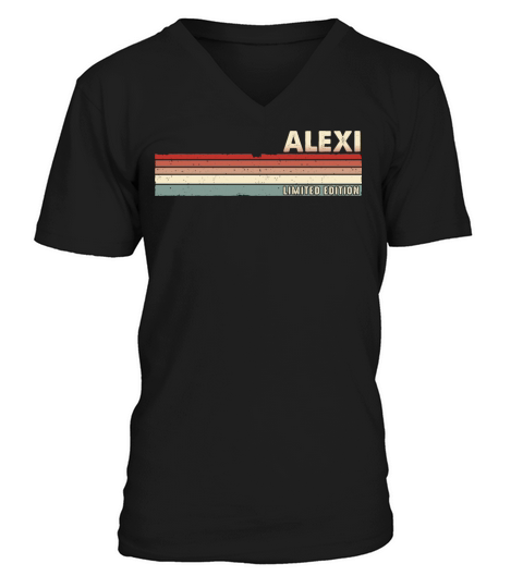 Alexi - Funny Retro Vintage Name 80s 90s V-Neck T-shirt