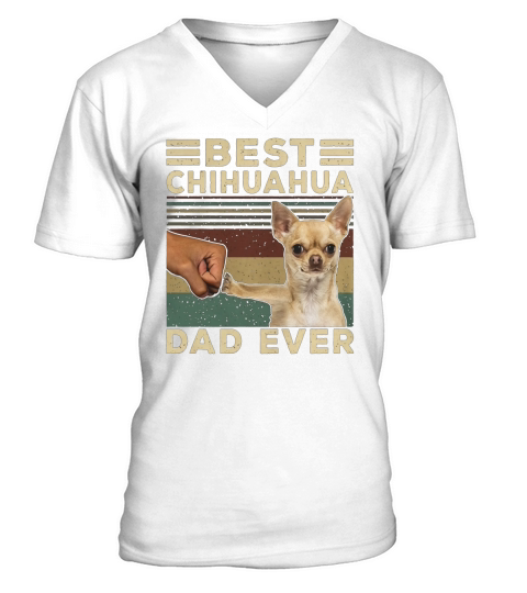 Best Chihuahua vintage dad ever T-Shirt V-Neck T-shirt
