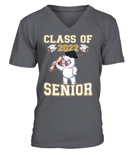 Class Of 2022 Senior Graduate Funny Graduation V-Neck T-shirt