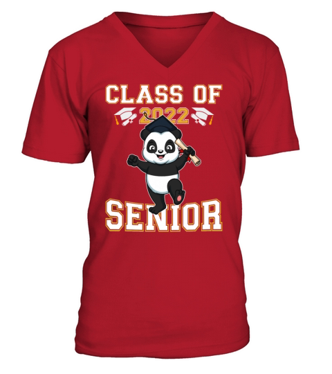 Class Of 2022 Senior Graduate Funny Graduation V-Neck T-shirt