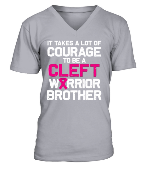 Cleft Palate Lip Fun Dose Strong Awareness design V-Neck T-shirt