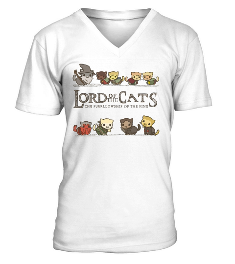 Lord for the cats V-Neck T-shirt
