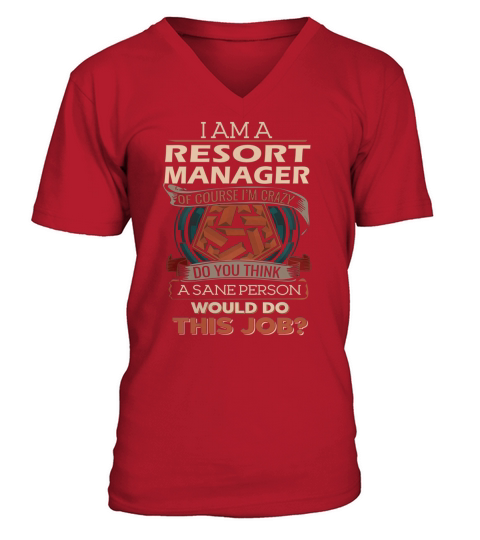 RESORT MANAGER V-Neck T-shirt
