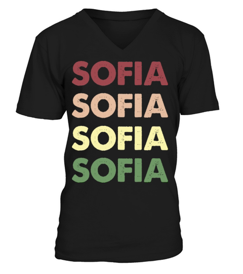 Sofia Shirt - Funny Personalized Name Sofia V-Neck T-shirt