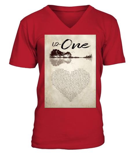 U2- One V-Neck T-shirt