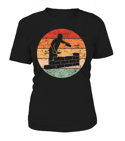 Bricklayer Craftsman Profession Retro Gift Idea Women's T-Shirt