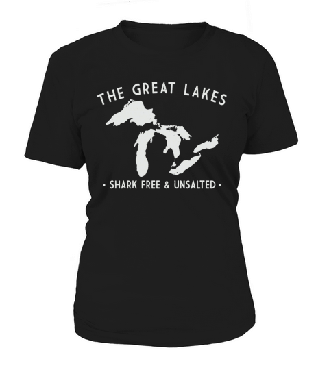 Great Lakes Shark Free and Unsalted T-Shirt Vintage Tee Women's T-Shirt