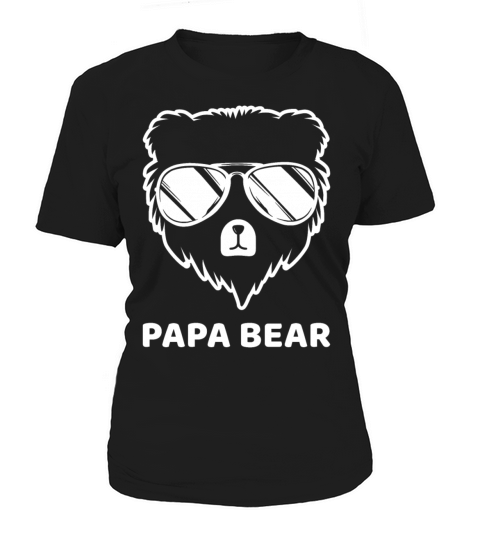Mens Papa Bear Sunglasses Father’s Day Women's T-Shirt