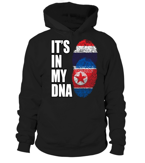Thai And North Korean Vintage Heritage DNA Flag Hoodie Unisex