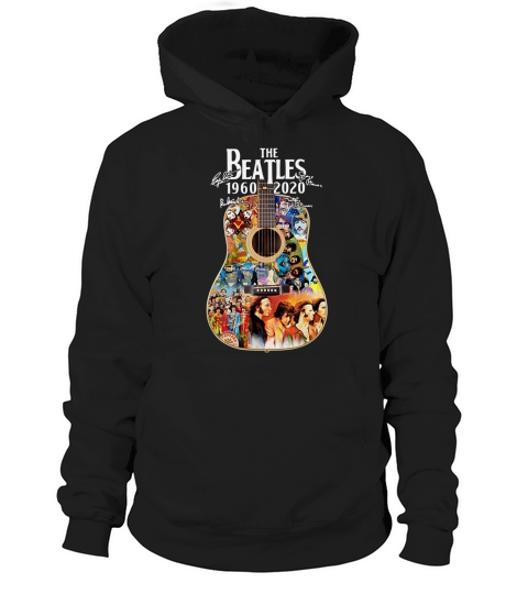 The Beatles guitar 1960 2020 signatures shirt - Drawstring Bag Hoodie Unisex