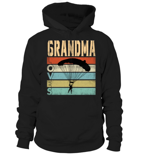 Vintage Grandma Love Skydive Great Grandparents Gift 2020 Hoodie Unisex