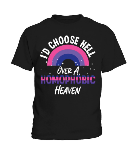 Bisexual Bi Pride Flag Bible Faith Kids T-Shirt