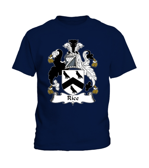 Rice Family Crest British Family Crests Kids T-Shirt