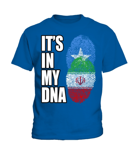 Somali And Iranian Vintage Heritage DNA Flag Kids T-Shirt